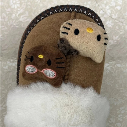 Nekozi  Kitty Plush Slippers 